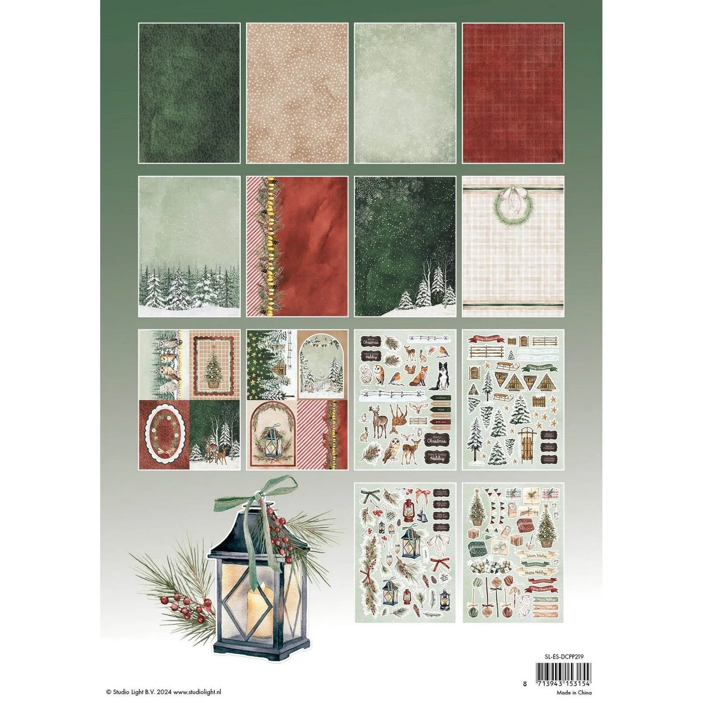 Studio Light - Festive Forest Paper Pad