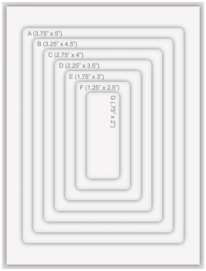 Altenew - Rounded Rectangles Masks Stencil Set
