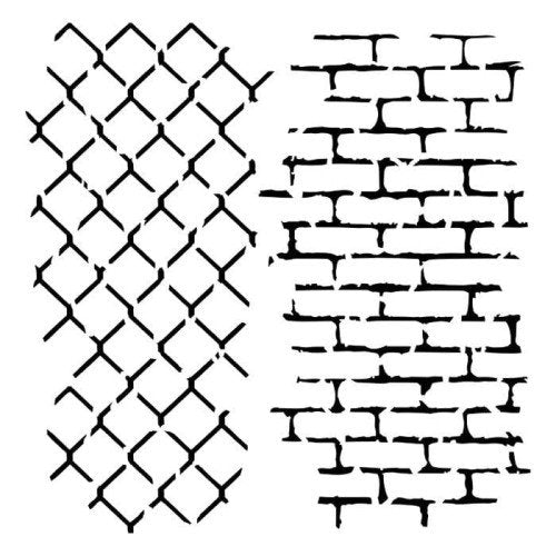 13Arts - Brick and Wire - Stencil