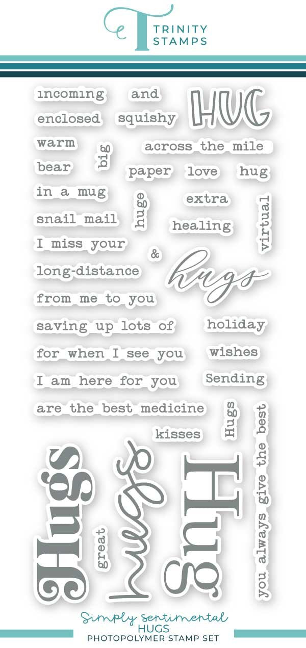 Trinity Stamps - Simply Sentimental: Hugs Stamp Set