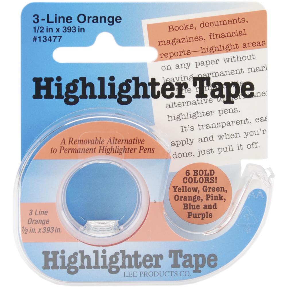 Lee Products - Highlighter Tape - Orange