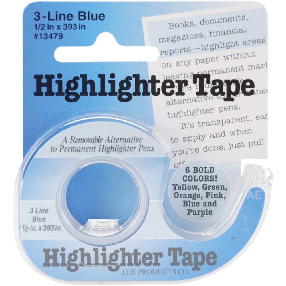 Lee Products - Highlighter Tape - Blue 