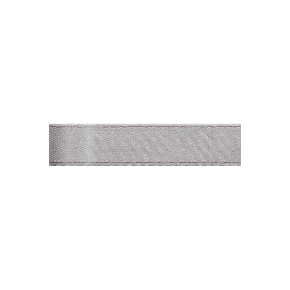 Offray - Single Face Satin Ribbon - Silver