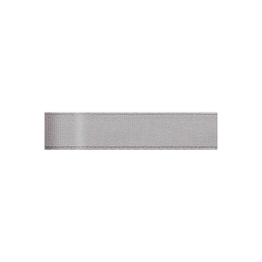 Offray - Single Face Satin Ribbon - Silver