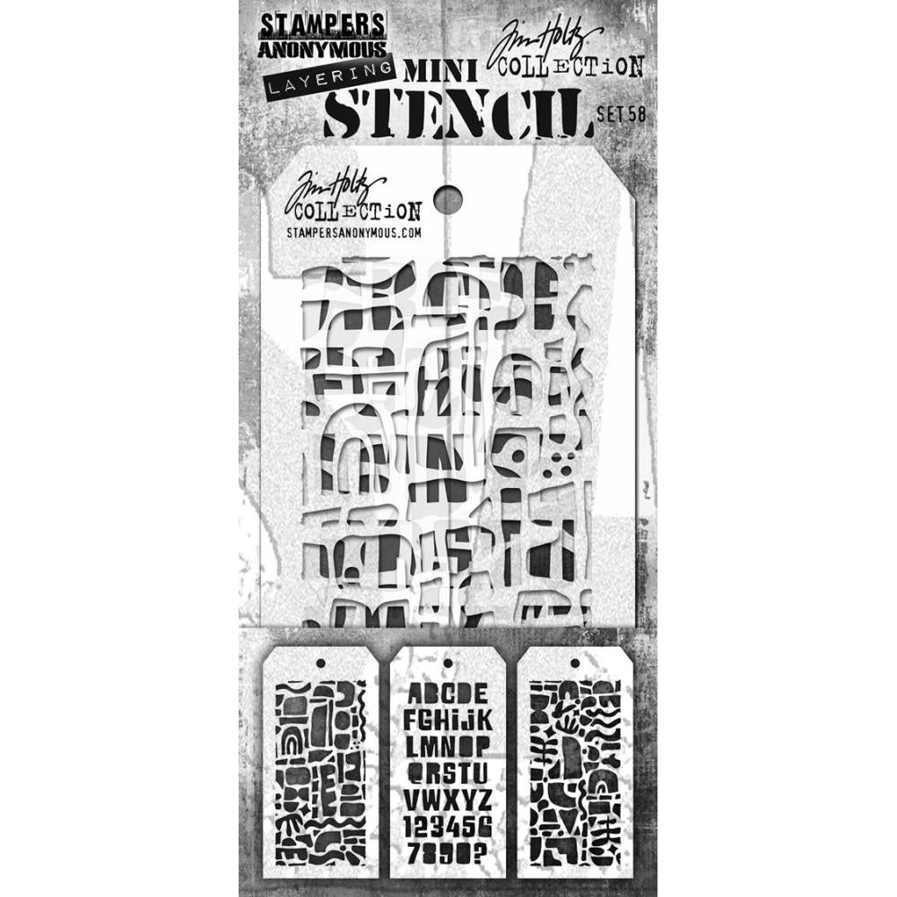 Tim Holtz - Mini Layered Stencil - Set #58