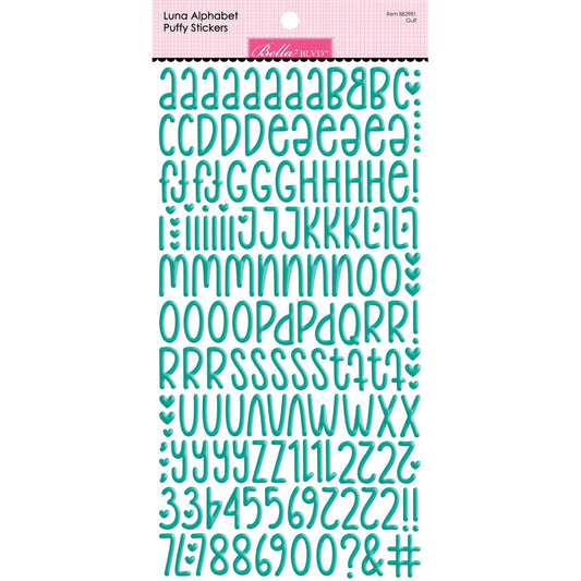 Bella Blvd - Besties Luna Alphabet - Gulf Puffy Stickers