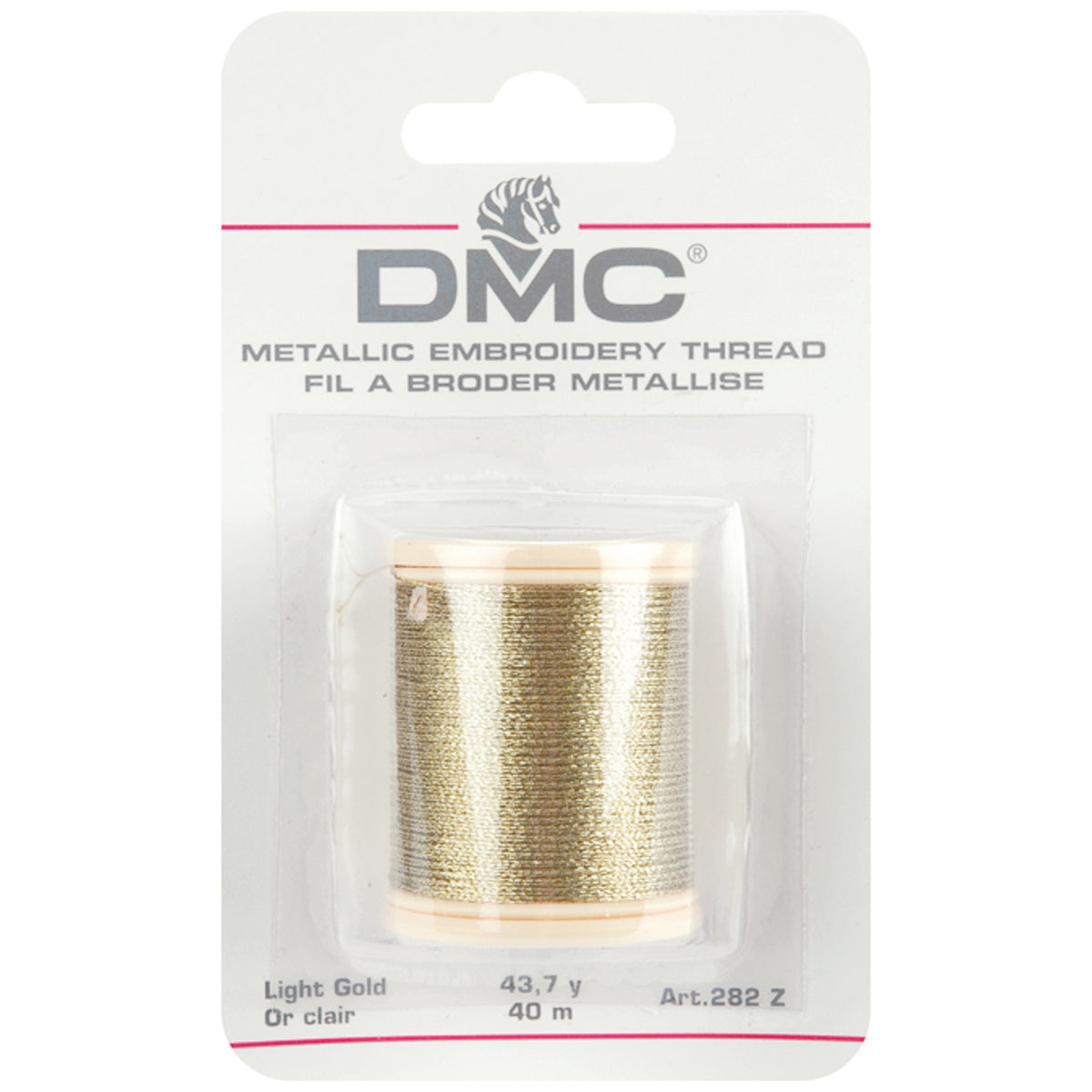 DMC - Metallic Embroidery Thread - Light Gold