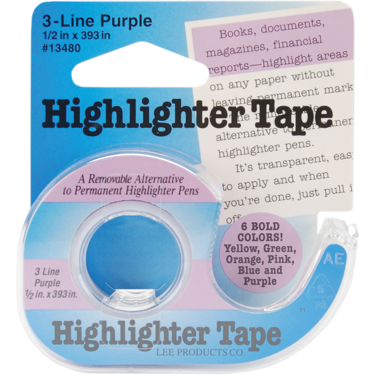 Lee Products - Highlighter Tape - Purple