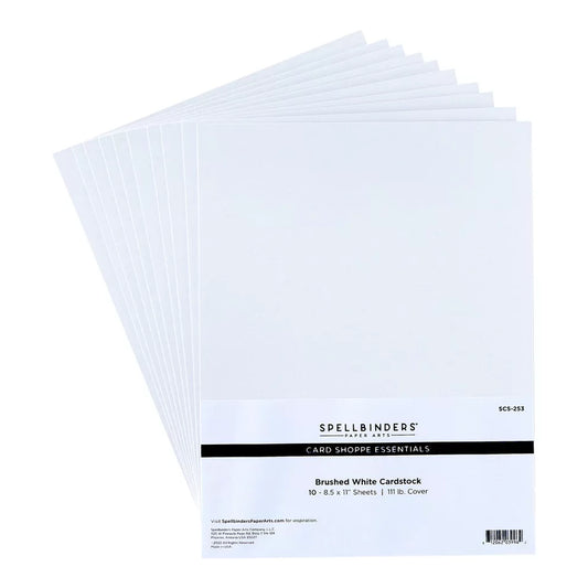 Spellbinders - Color Essentials Cardstock - Brushed White Cardstock