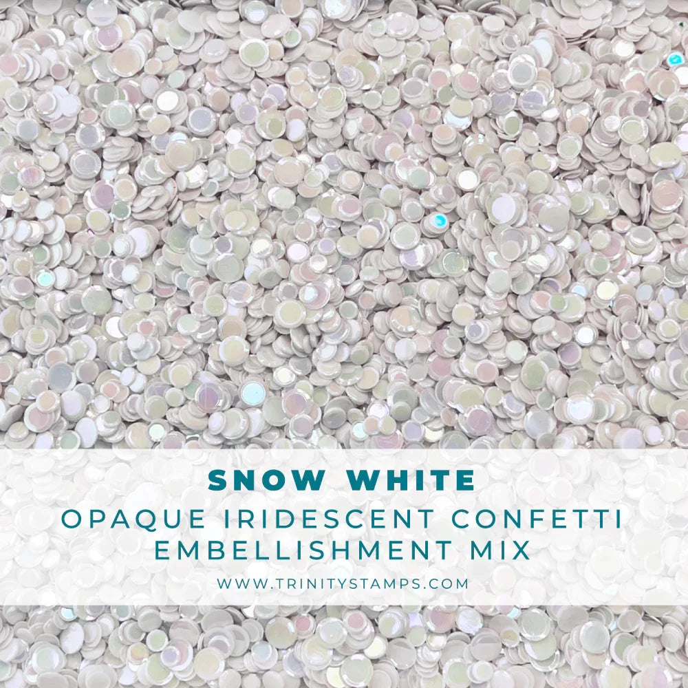 Trinity Stamps - Snow White Opaque Shine Confetti Mix