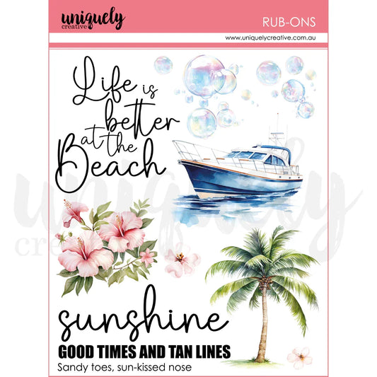 Uniquely Creative - Coastal Bliss - Rub-Ons