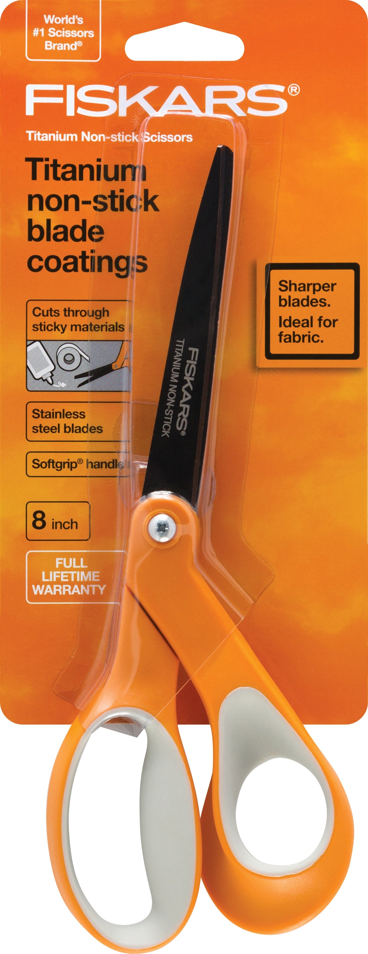 Fiskars - Non-Stick Titanium Softgrip Scissors 8"