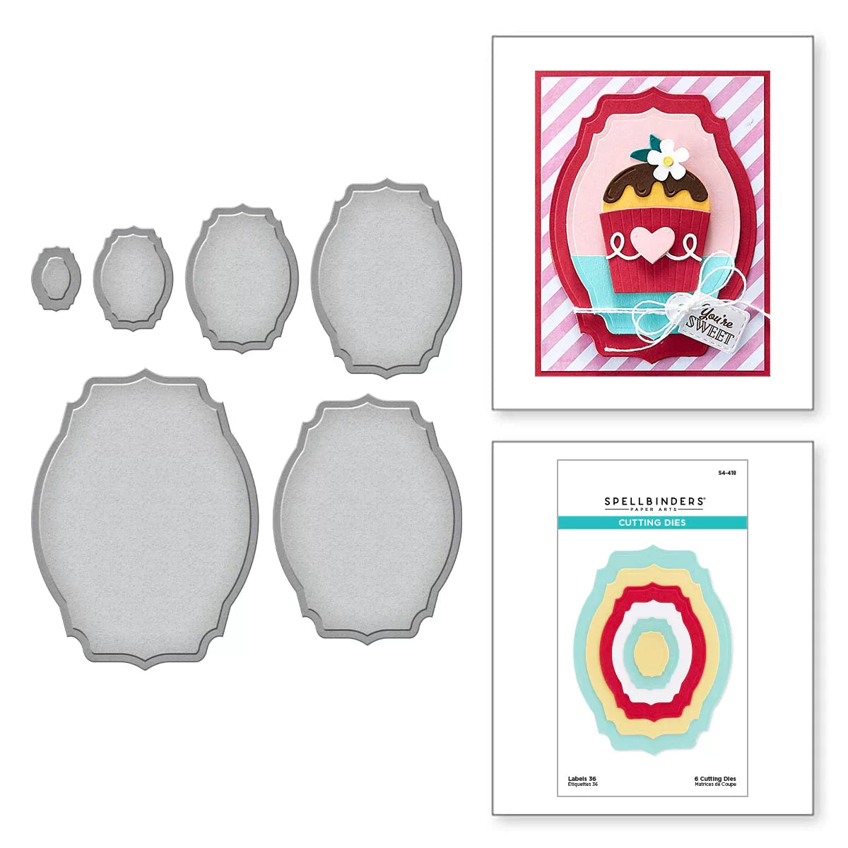 Spellbinders - Classic Scalloped Circles: Small Die Set 