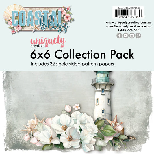 Uniquely Creative - Coastal Bliss - 6x6 Collection Pack