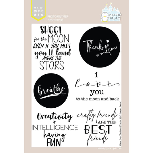 Penguin Palace - Words From The Heart: Chapter 1 Stamp Set