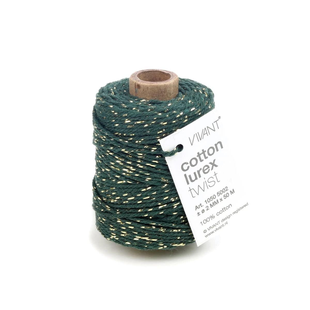 Vivant - Lurex Cotton Cord - Green