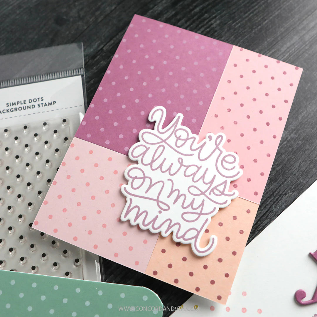 Concord & 9th - Simple Dots Background Stamp by Kristina Werner