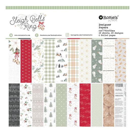 Rosie's Studio - Sleigh Bells Ring - 6x6 Paper Pad