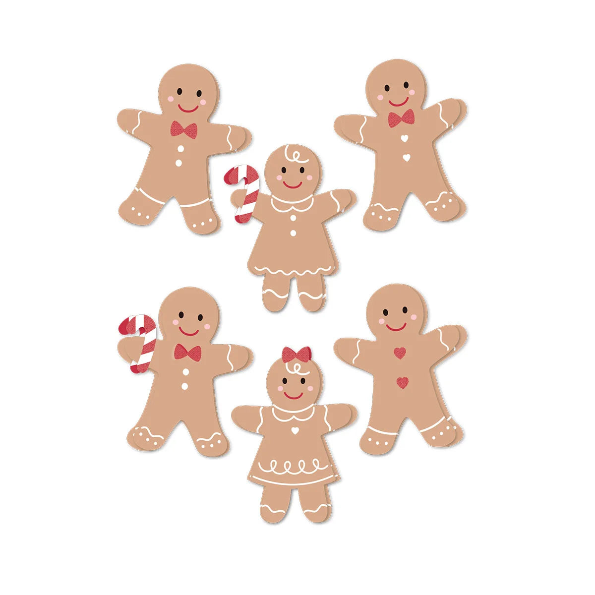 Rosie's Studio - Sleigh Bells Ring - Dimensional Acetate Stickers: Gingerbread