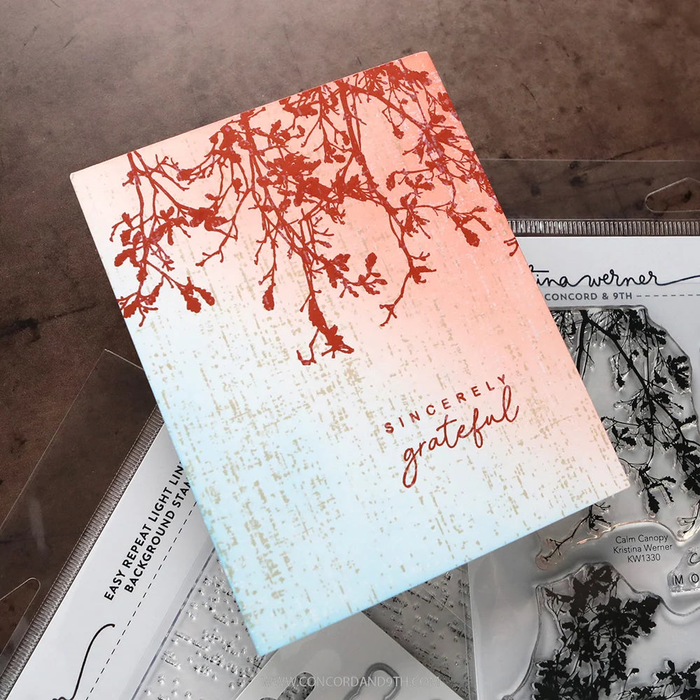 Concord & 9th - Easy Repeat Light Linen Background Stamp by Kristina Werner