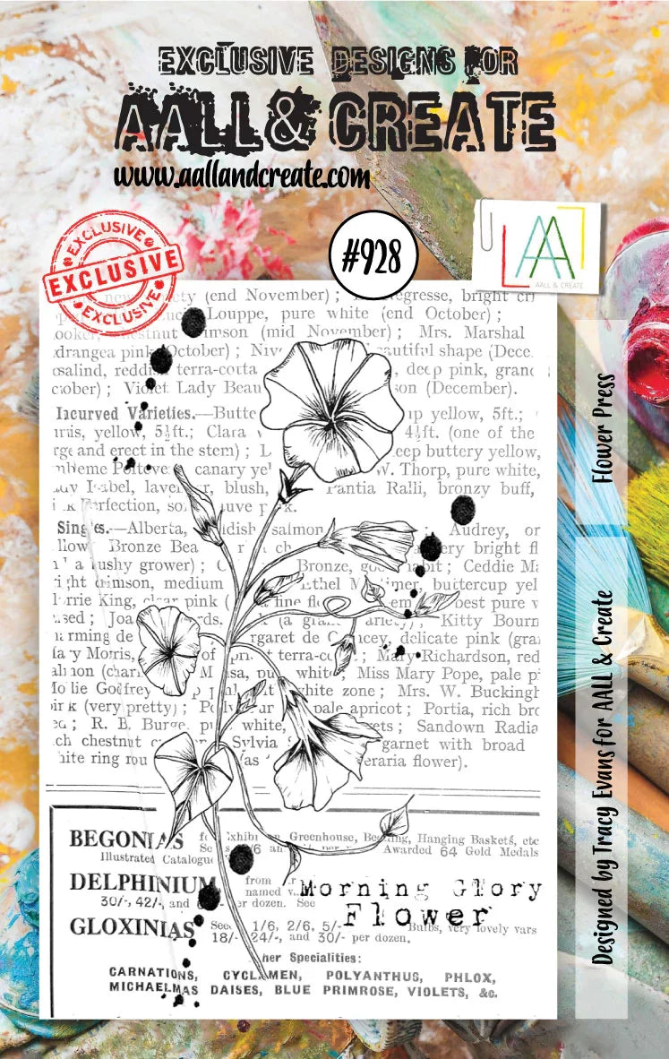 AALL & Create - #928 Stamp - Flower Press