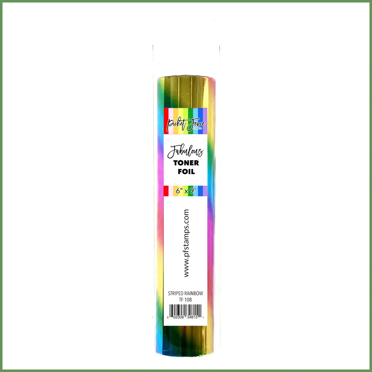 Picket Fence - Toner Foil - Striped Rainbow