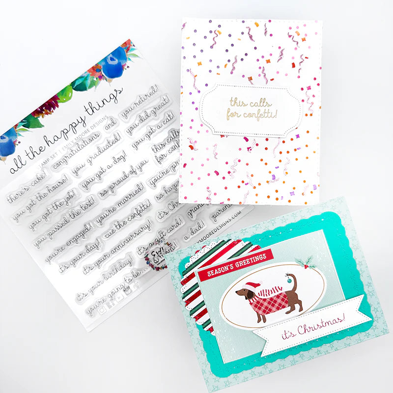 Emily Moore Designs - All the Happy Things Stamp Set