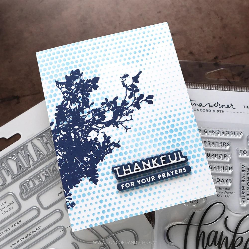Concord & 9th - Thankful Stamp & Die Bundle by Kristina Werner