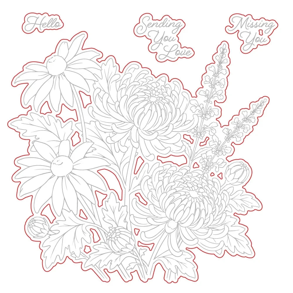 Honey Bee - Harvest Blooms Stamp & Die Bundle