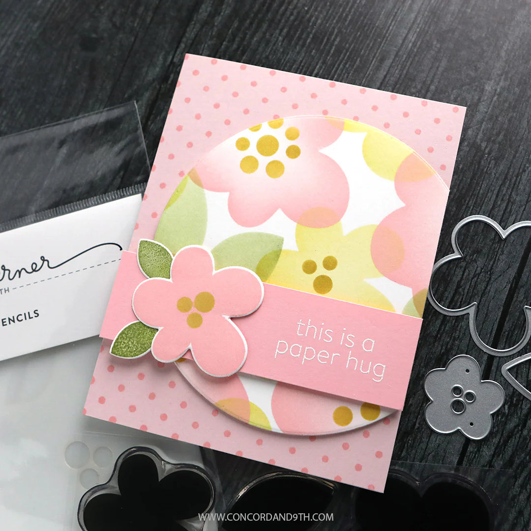 Concord & 9th - Simple Flowers Stamp & Die Bundle by Kristina Werner