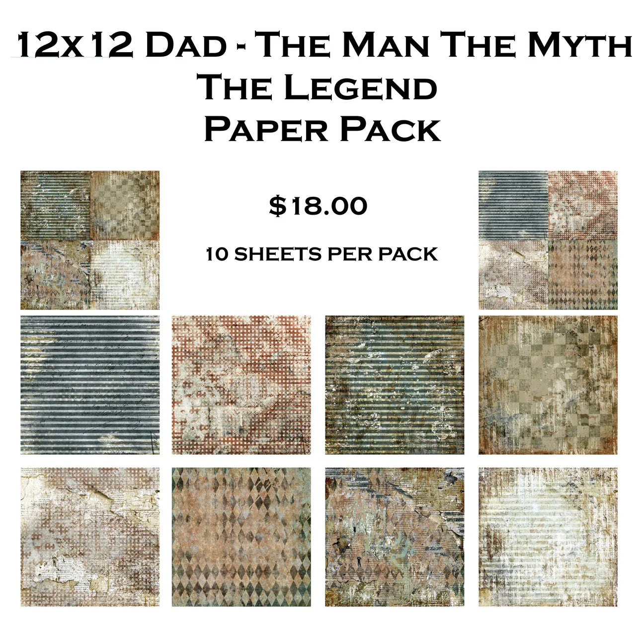 Simply Stated - Dad The Man The Myth The Legend - Paper Pack