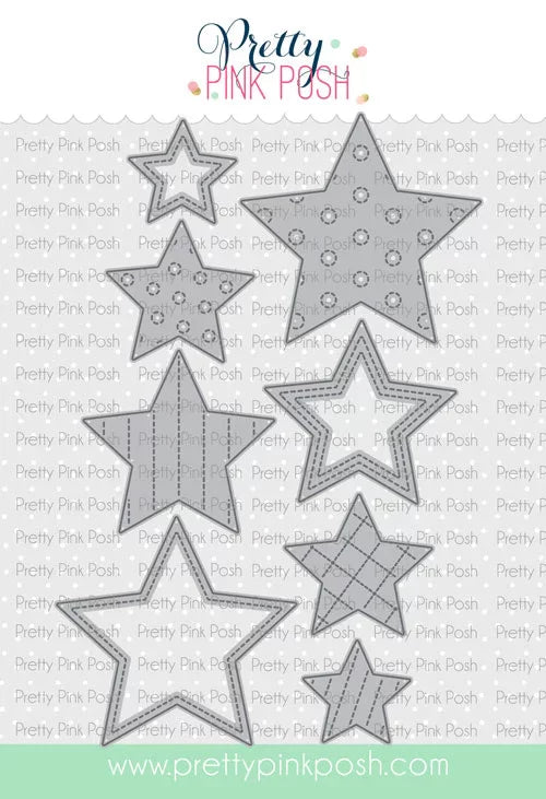 Pretty Pink Posh - Stitched Stars Die Set