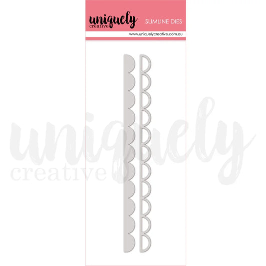 Uniquely Creative - Slimlime Scallop Strip Die Set