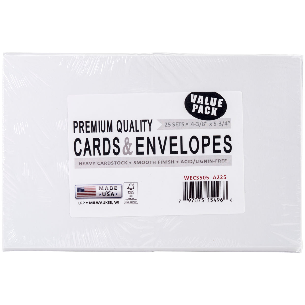 Leader - A2 Greeting Cards W/Envelopes - White