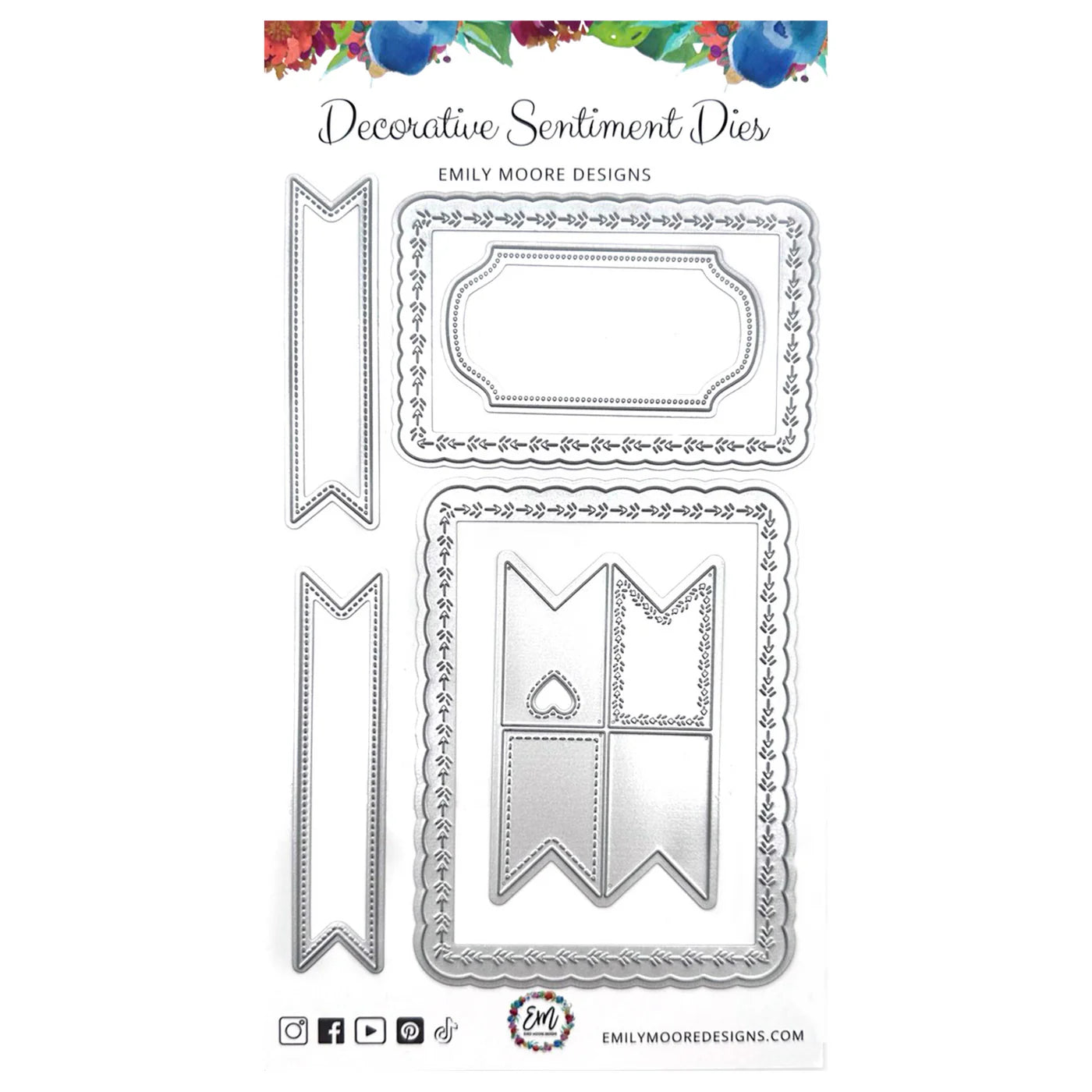 Emily Moore Designs - Decoratie Sentiments Die Set