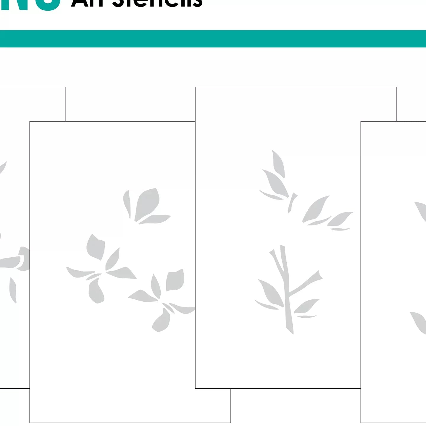 Gina K. - Fancy Florals Stencil Set