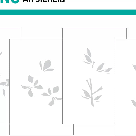 Gina K. - Fancy Florals Stencil Set