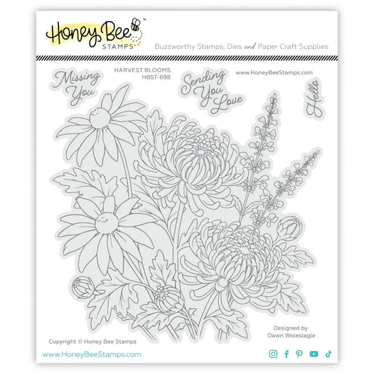 Honey Bee - Harvest Blooms Stamp & Die Bundle