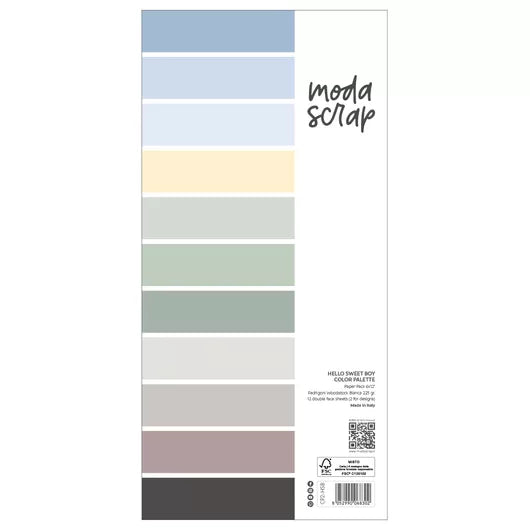 ModaScrap - Hello Sweet Boy - Color Palette Paper Pad