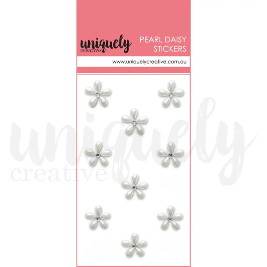 Uniquely Creative - Pearl Daisy Stickers - Daisy