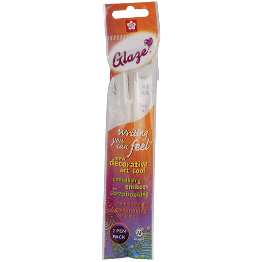 Sakura - Gelly Roll Glaze Bold Point Pens - White Opaque 2pk