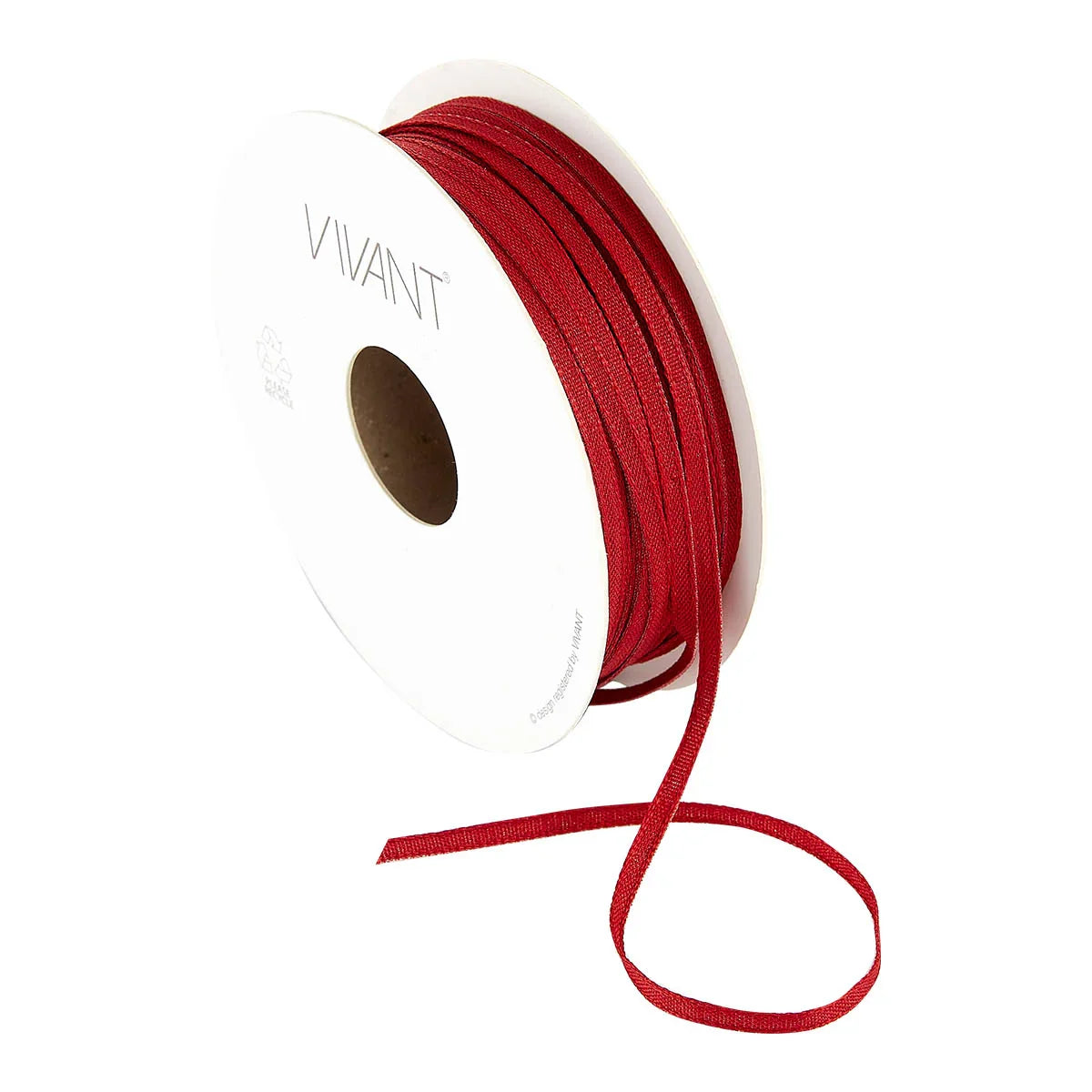 Vivant - Texture Bordeaux Narrow Ribbon