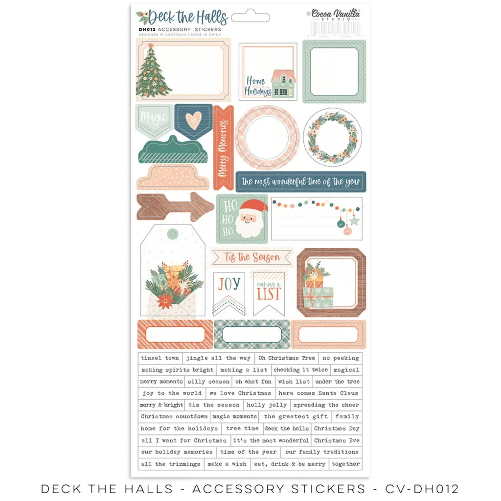 Cocoa Vanilla - Deck The Halls - Accessory Stickers