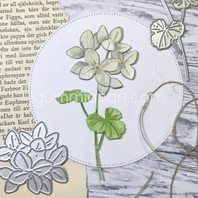 Gummiapan - Geranium Die Set