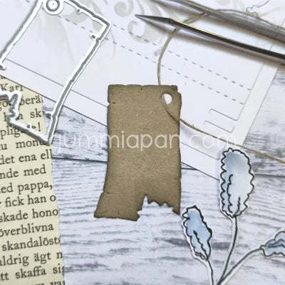 Gummiapan - Ripped Tag Die