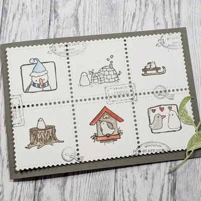 Gummiapan - Postage Stamps mod. 3 Background Die