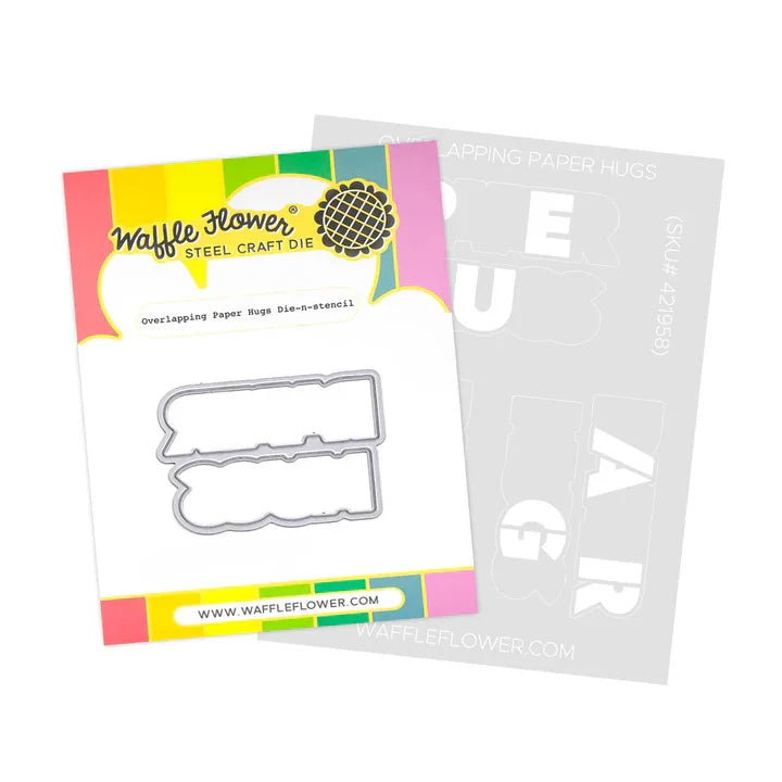 Waffle Flower - Overlapping Paper Hugs Die-n-stencil Bundle