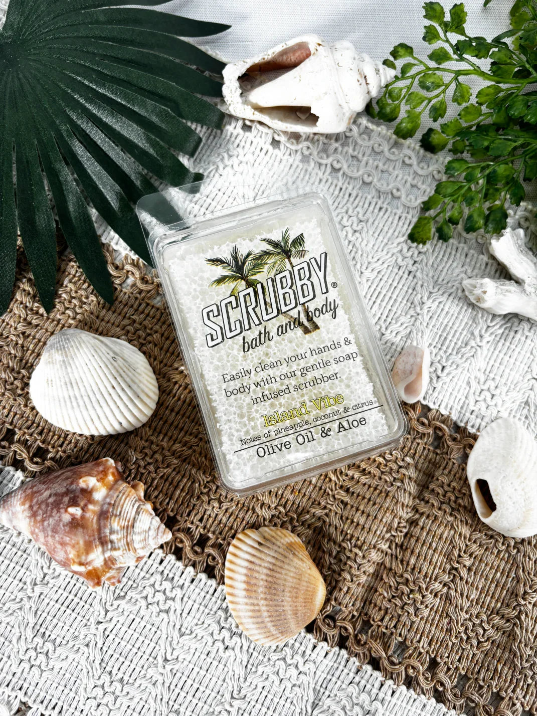 Scrubby Soap Bath - Island Vibe Olive Oil & Aloe