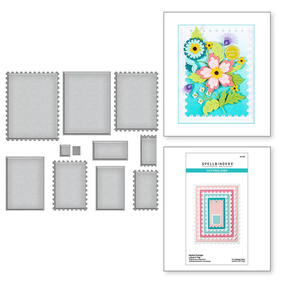 Spellbinders - Nested Postage Labels & Tag Die Set