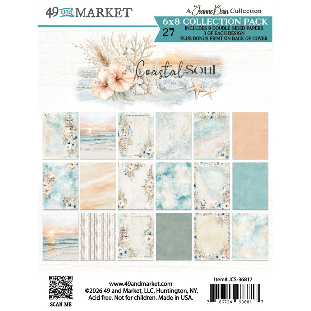 49 & Market - Coastal Soul - 6x8 Paper Pack